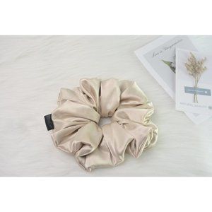 Oversize Lovely Cream Handmade Hair Scrunchies Ponytail | Cute Hair Scrunchies |